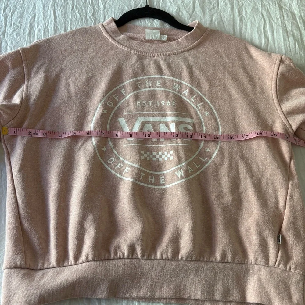 Vans Women's Light Pink Crew Neck Sweater - Picture 12 of 13